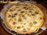 Quiche au roquefort, poireaux et Leben (lait fermenté ou caillé)