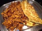 Omelette aux girolles