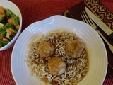 Boulettes de poulet en sauce presque chinoise