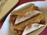 Tortillas farcies au riz et aux légumes