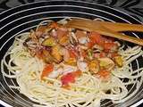 Spaghettis aux fruits de mer