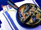 Moules au lard et au curry