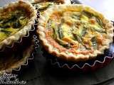 Quiche aux asperges et crottin de Chavignol