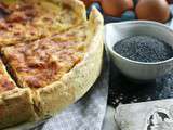 Quiche lorraine au Parmesan ( pâte brisée aux graines de pavot )