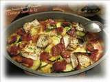 Gratin de courgettes-pommes de terre- chorizo et au Secret du Roi