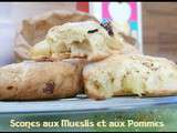 ' Scones au Muesli et Pommes