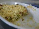 Crumble poireaux-haddock