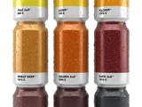 Astucieux : Des étiquettes de bière assorties aux couleurs Pantone correspondantes