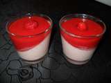 Panna cotta fraises