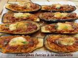 Aubergines farcies à la mozzarella