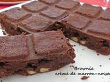 Brownie crème de marron-noisette