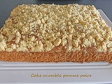 Cake crumble pomme poire de Yotam Ottolenghi