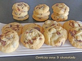 Cookies aux 3 chocolats