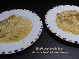 Endives braisées à la crème et au curry