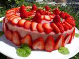 Entremets nuage aux fraises