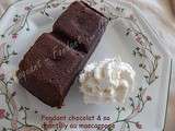 Fondant chocolat & sa chantilly au mascarpone