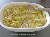 Fondue endives poireaux