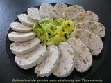 Galantine de poulet aux pistaches au Thermomix * – Bataille food # 128