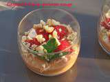 Gaspacho fraise-poivron rouge