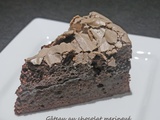 Gâteau au chocolat meringué