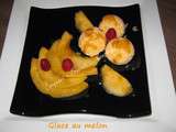 Glace au melon & son caramel