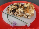 Gratin de crozets aux aubergines