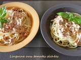 Linguine aux tomates séchées