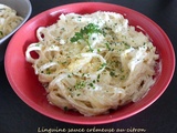 Linguine sauce crémeuse au citron