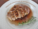 Magret de canard miel et vinaigre balsamique