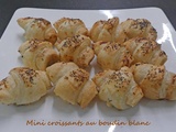 Mini croissants au boudin blanc