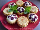 Mini visitandines aux framboises