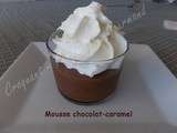 Mousse chocolat-caramel