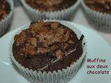 Muffins aux deux chocolats