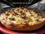 Pizza blanche aux ravioles