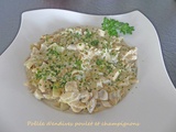 Poêlée d’endives poulet et champignons