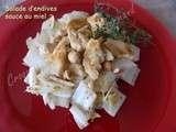 Salade d’endives, sauce au miel