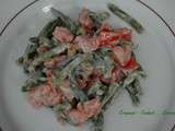 Salade haricots verts noix