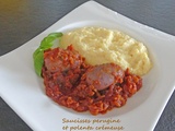 Saucisses perugine et polenta crémeuse