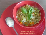 Soupe italienne aux mini farfalle