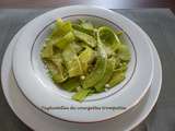 Tagliatelles de courgettes trompettes