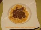 Tagliatelles sauce aux olives noires