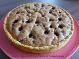 Tarte biscuitée myrtilles et framboises