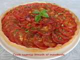 Tarte express tomate et moutarde