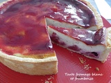 Tarte fromage blanc et framboise