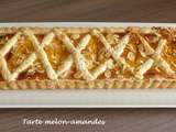 Tarte melon-amandes