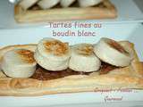 Tartes fines au boudin blanc