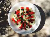 Salade de choux fleur et poivrons au cumin