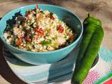 Taboulé de choux fleur au poivron salade  {recette légère}