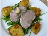 Enchaud de Porc, Salade de Pommes de terre et Roquette