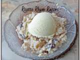 Risotto rhum raisins